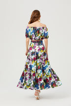 Women's 's Off-Shoulder Top & Skirt Set