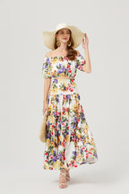 Women's 's Off-Shoulder Top & Skirt Set