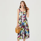 Women's 's Floral Print A-Line Dress