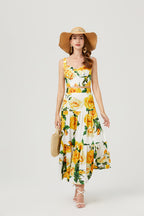 Women's 's Floral Strapless Top & Skirt Set