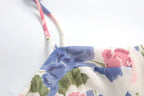 Women's Floral Cami Pleated Split Dress