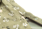 Women's Green Floral Square Neck Puff Sleeve Top