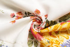 Women's Smocked Floral V-Neck Midi Dress
