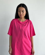 Women's Women's's Solid Color Short Sleeved Loose Large Cotton T-Shirt Simple Top