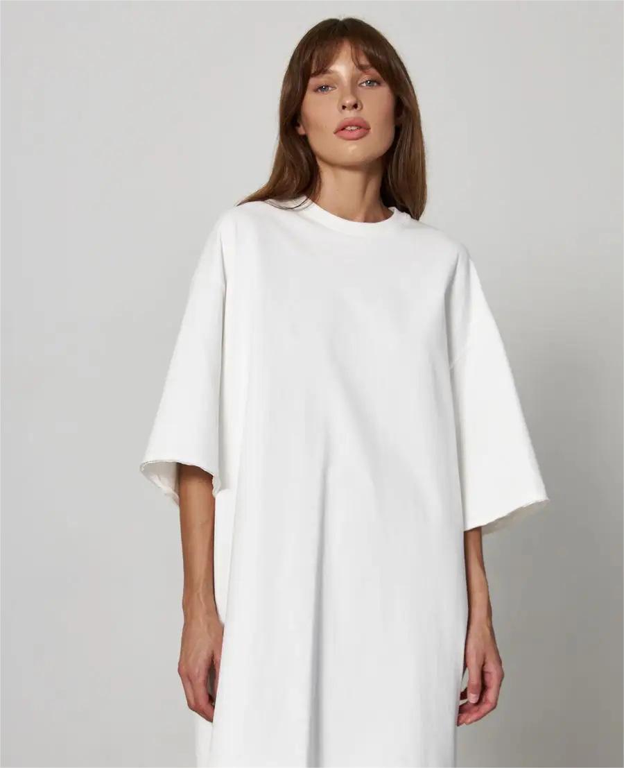 Women's Women's's Cotton T-Shirt Solid Color Short Sleeve Loose Large Version