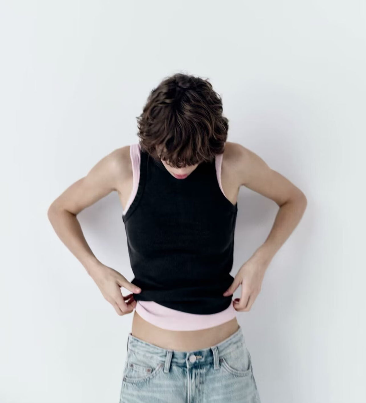 's Classic Vest Knitted Stretch Small Sling Outerwear Bottoming