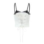 Women's Summer Lace Splicing Sling Coordinated Two-Piece Set
