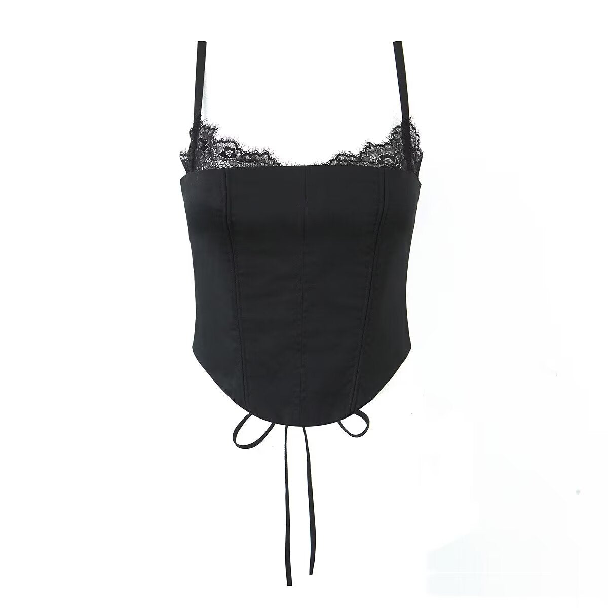 Women's Summer Lace Splicing Sling Coordinated Two-Piece Set
