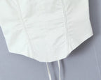 Women's Summer Lace Splicing Sling Coordinated Two-Piece Set