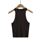 's Vest Brand Thread Fitted Top Crew Neck Bottoming Shirt