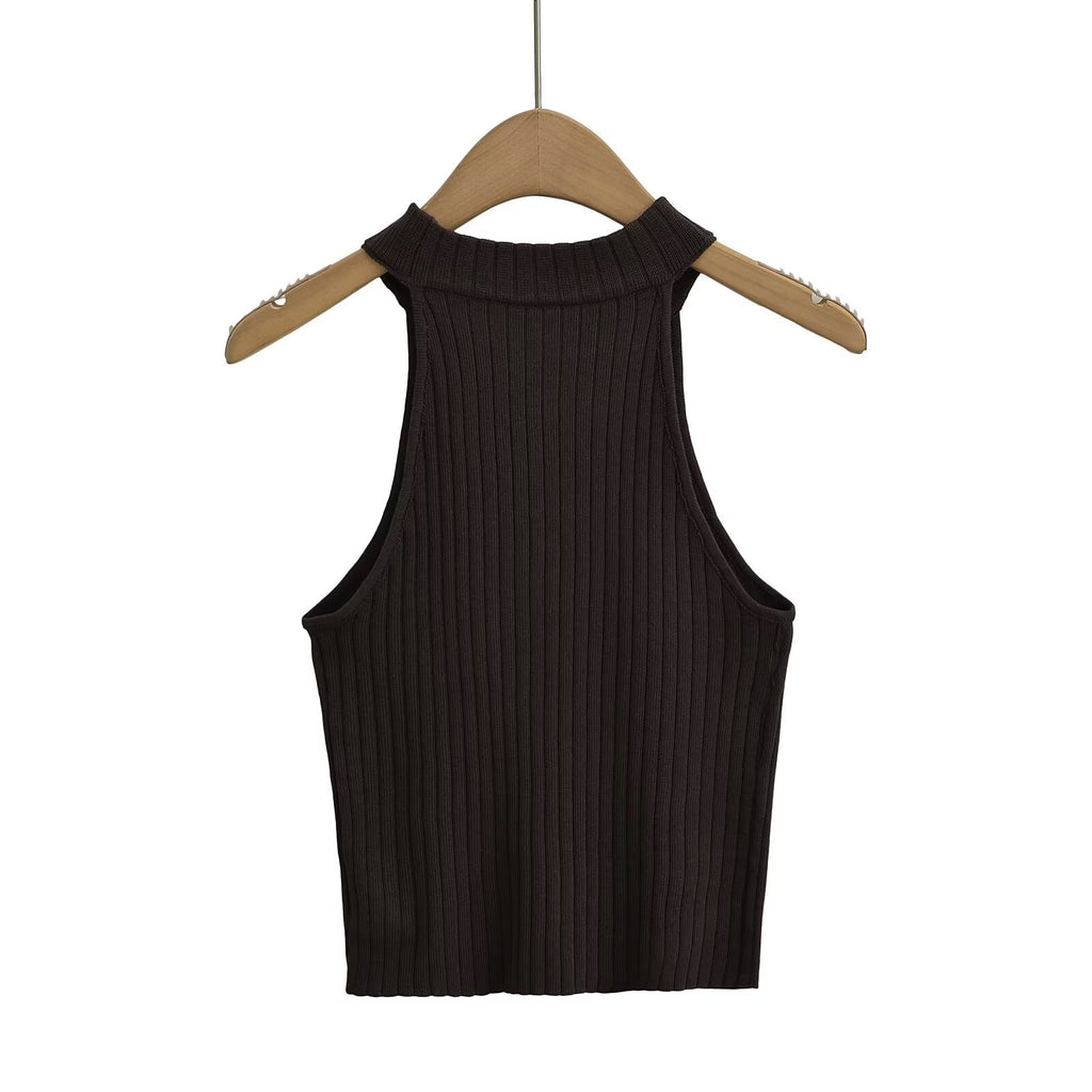 's Vest Brand Thread Fitted Top Crew Neck Bottoming Shirt