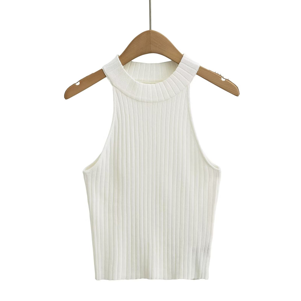 's Vest Brand Thread Fitted Top Crew Neck Bottoming Shirt