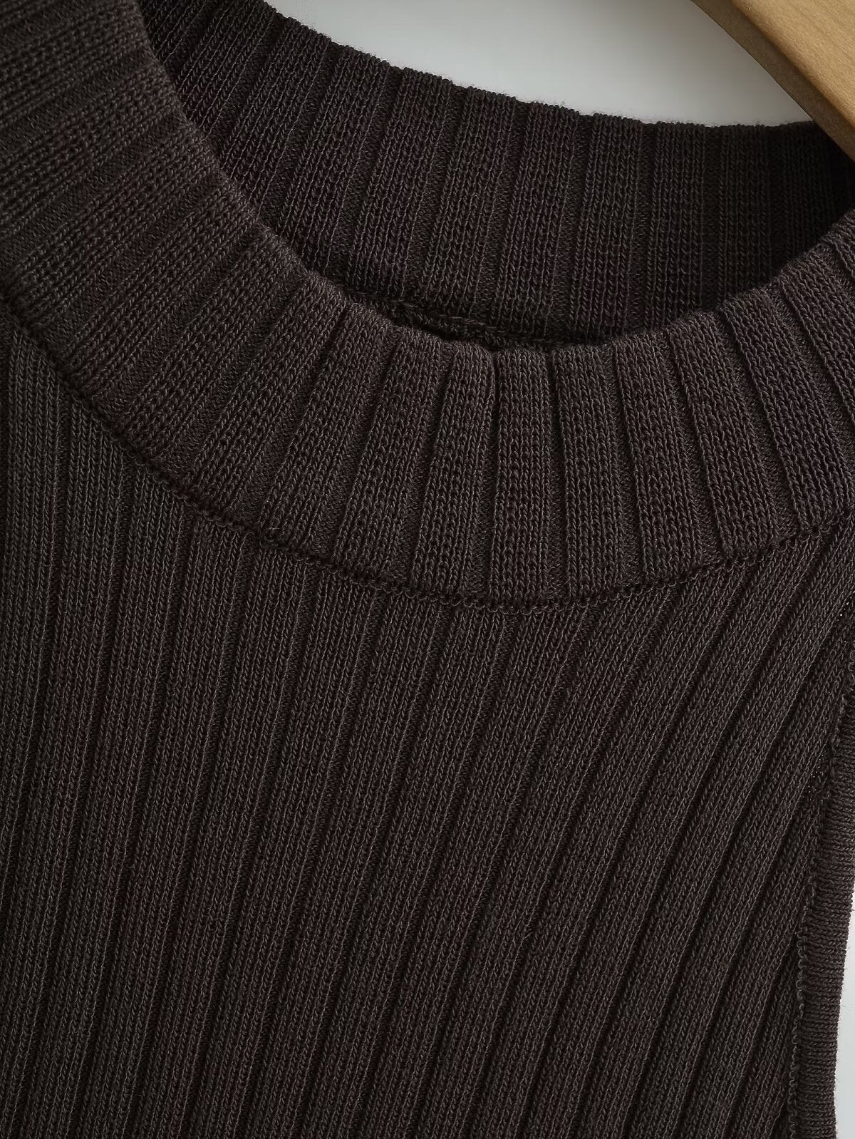 's Vest Brand Thread Fitted Top Crew Neck Bottoming Shirt