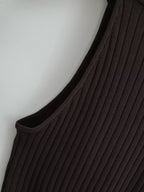 's Vest Brand Thread Fitted Top Crew Neck Bottoming Shirt