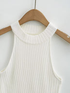 's Vest Brand Thread Fitted Top Crew Neck Bottoming Shirt