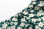 Floral Off-Shoulder Puff-Sleeve Dress