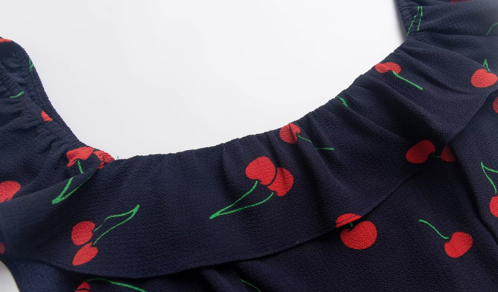 Women's French Floral Ruffle Camisole
