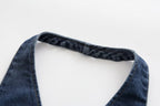 Women's French Denim Halter Vest Top