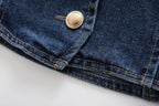 Women's French Denim Halter Vest Top
