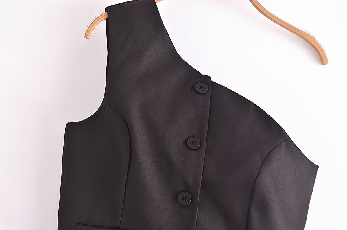 Early Slim Fit Asymmetric Vest Top