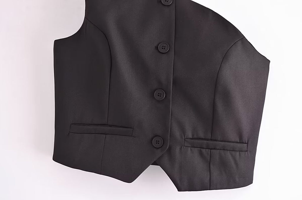 Early Slim Fit Asymmetric Vest Top