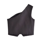 Early Slim Fit Asymmetric Vest Top