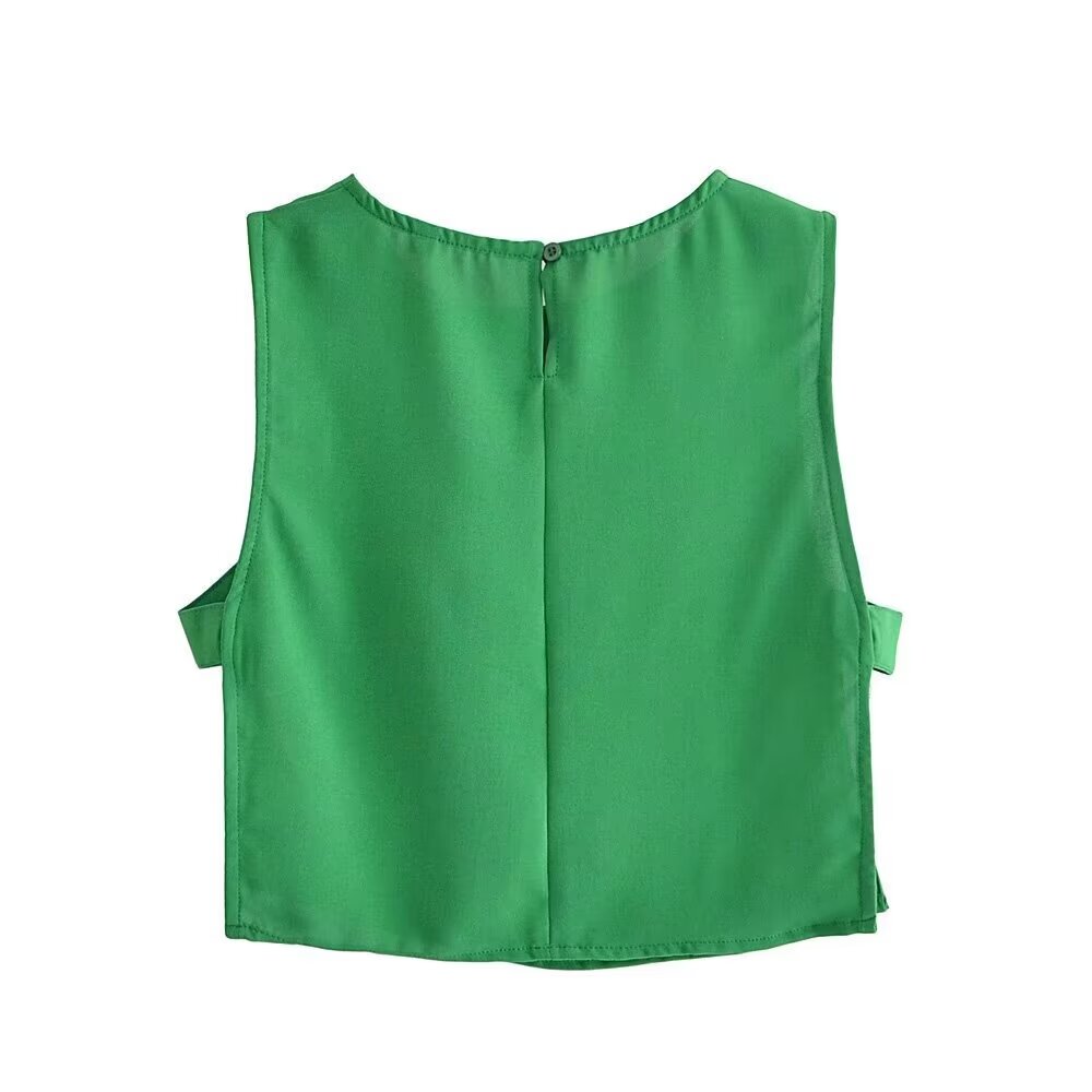 Women's Spring Street Solid Color Cropped Small Top Slim Fit Mid Length Skirt Set