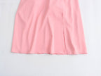 Women's Smocked V-Neck Puff-Sleeve Midi Dress