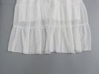 Women's V-Neck Lace Ruffle Sleeveless Maxi Dress