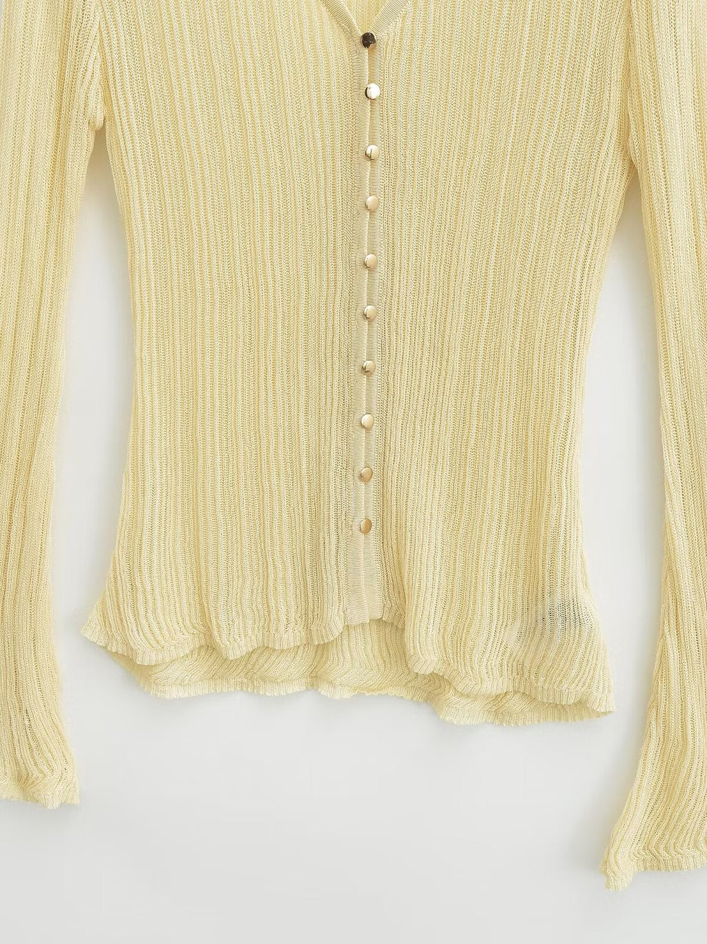 Women's V-Neck Long Sleeve Knit Cardigan