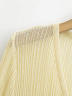 Women's V-Neck Long Sleeve Knit Cardigan