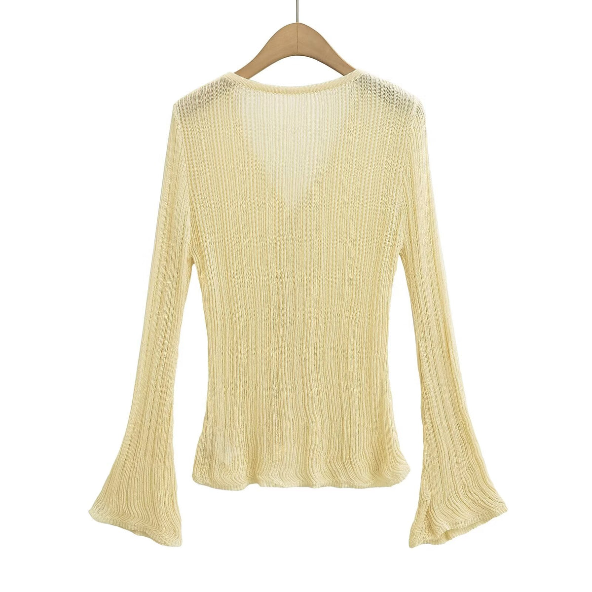 Women's V-Neck Long Sleeve Knit Cardigan