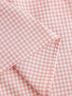 Women's Plaid Halter Drawstring Top