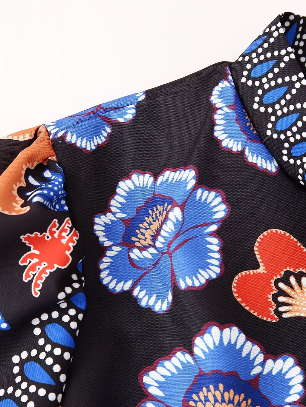 Women's Floral Ruffle Tiered Long-Sleeve Maxi Dress