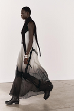 Lace-Panel Ombre Slip Dress