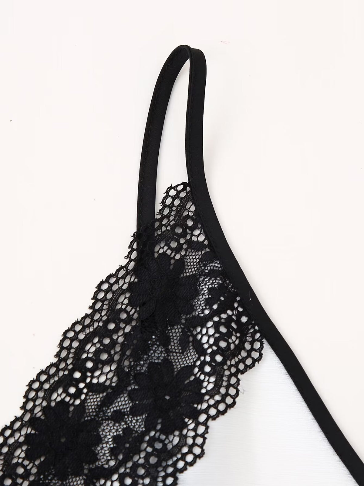 Lace-Panel Ombre Slip Dress