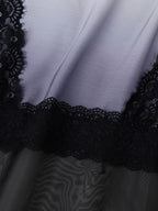 Lace-Panel Ombre Slip Dress