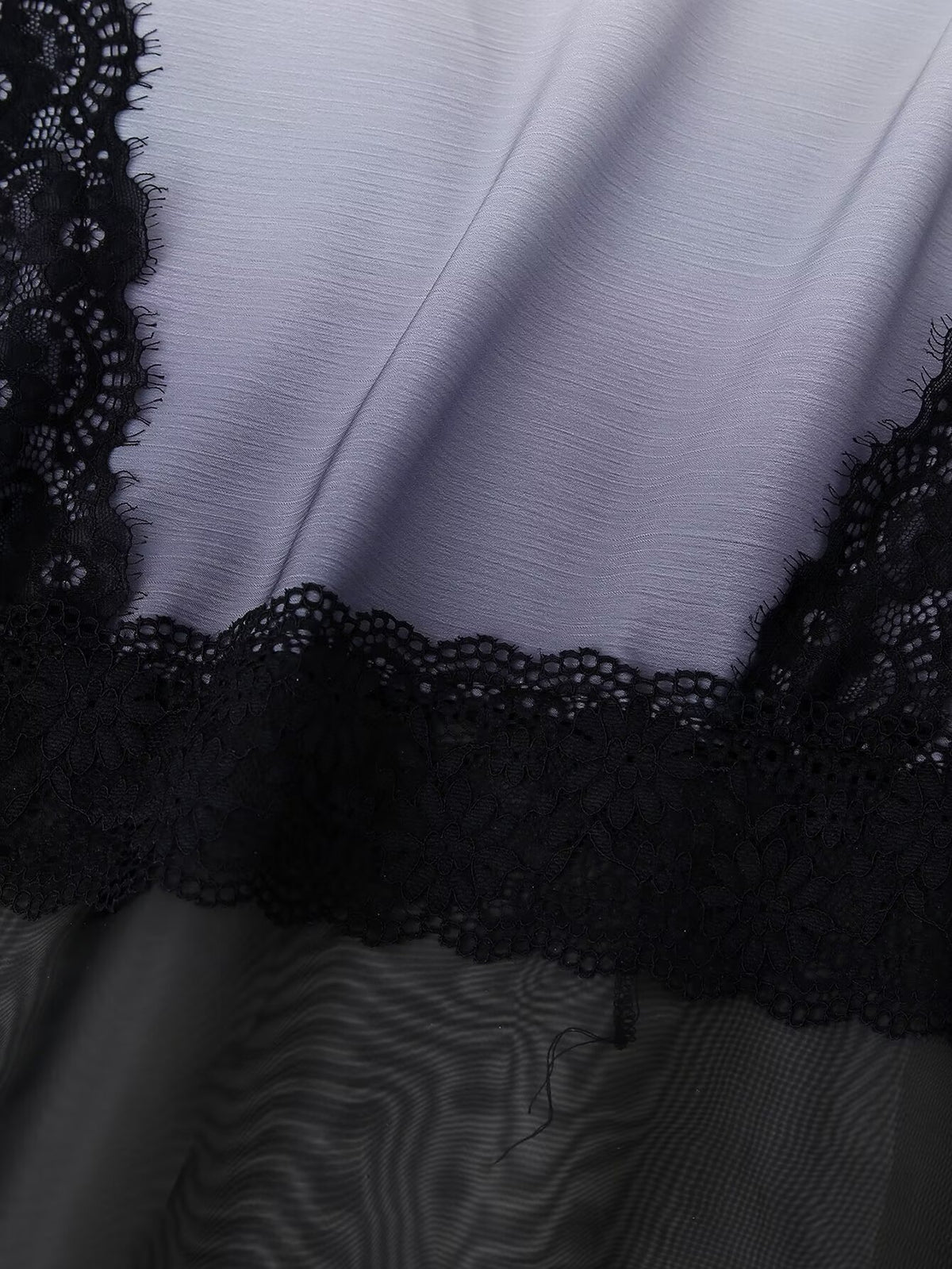 Lace-Panel Ombre Slip Dress