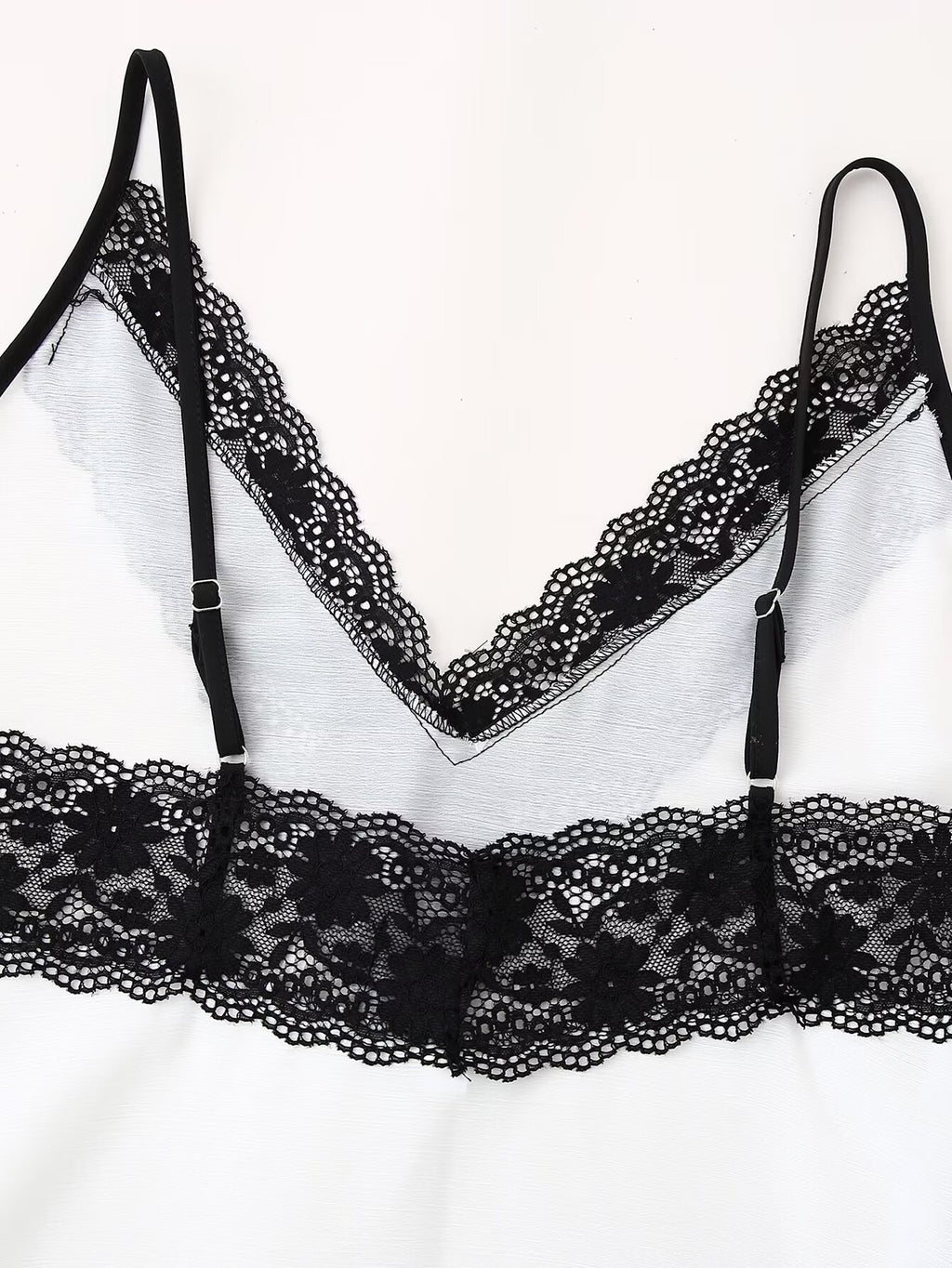 Lace-Panel Ombre Slip Dress