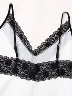 Lace-Panel Ombre Slip Dress