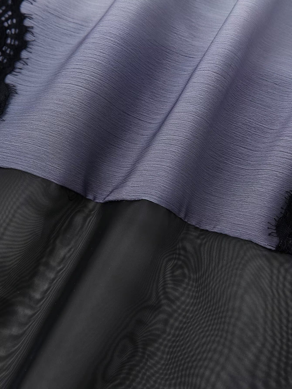 Lace-Panel Ombre Slip Dress