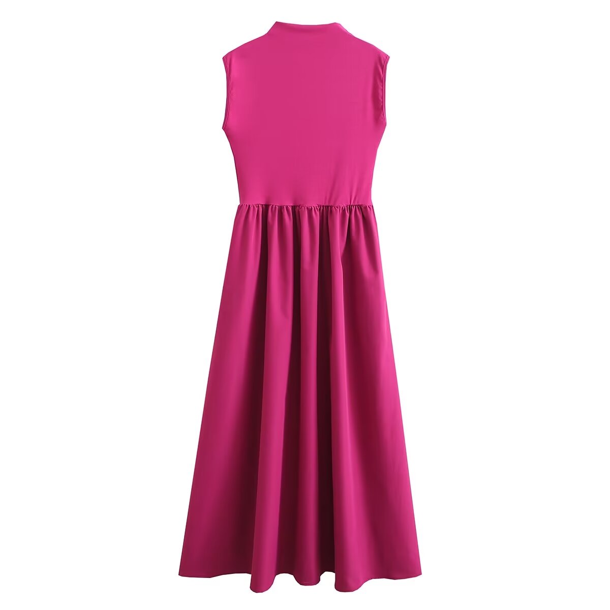 Women's Sleeveless Stitch Detail Maxi Dress