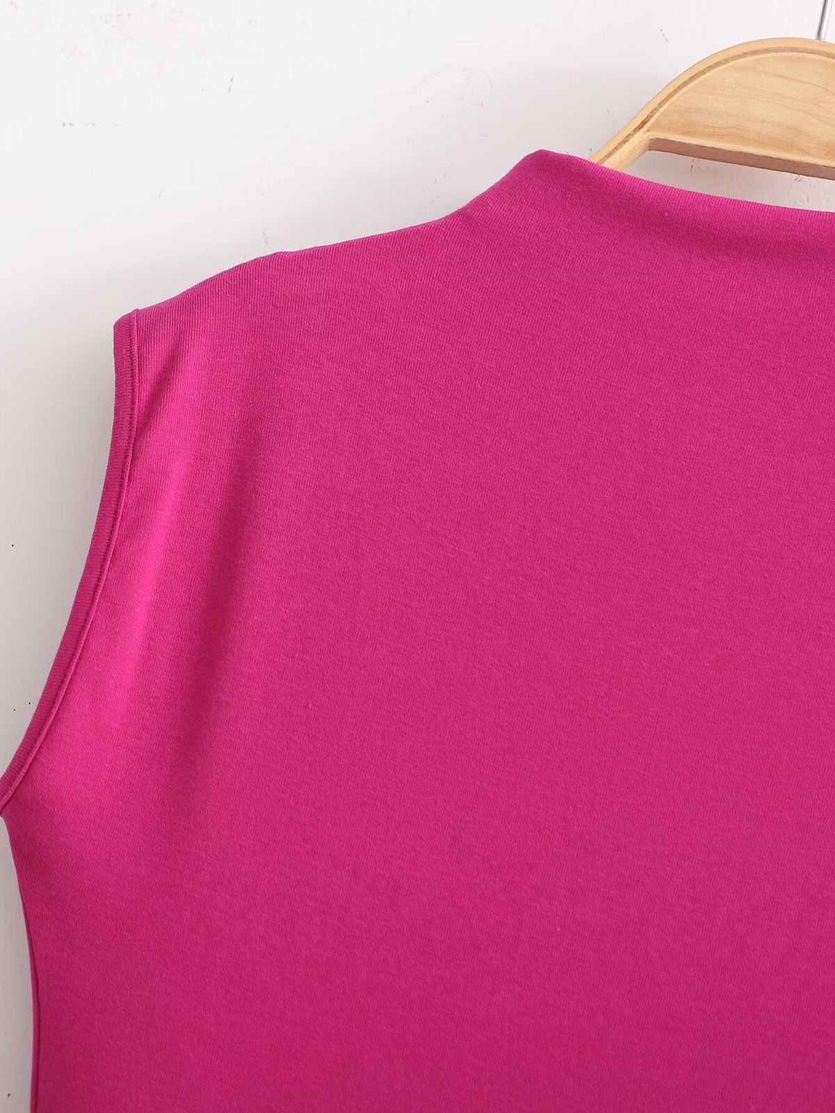 Women's Sleeveless Stitch Detail Maxi Dress