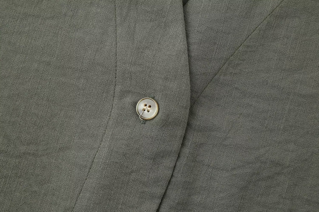 Ra Linen Blend Short Kimono Shirt Sling Work Pant Set
