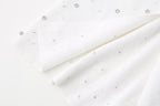 Women's Beaded Short Knitted Top Midi Skirt Knitted Skirt Set
