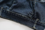 Retro Halter Backless Slim Fit Denim Vest Top
