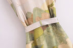 Women's Short-Sleeve Printed Shirt Dress