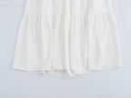 Women's Lace Flutter Sleeve Embroidered A-Line Midi Dress