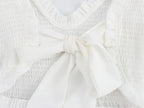 Women's Lace Flutter Sleeve Embroidered A-Line Midi Dress