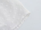 Women's Tulle Waist-Fitted Short Sleeve Dress